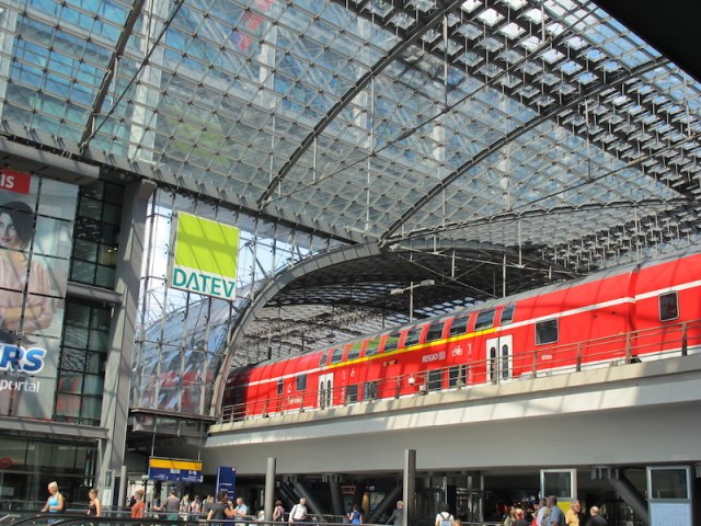 Charlottenburg railway station, our entry point into Berlin. 