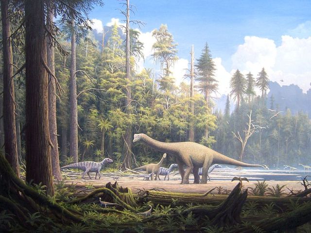 The Central Massif during the Mesozoic era, a time when dinosaurs roamed, may have looked like this. By Gerhard Boeggemann CC-BY-SA-2. 