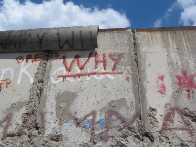 Phase 4 portion of the wall. It is clearly evident that it would be hard to grip onto the round pipe capping compared to the uncapped section on the right.