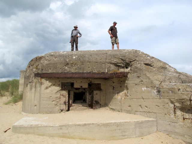 One of the many gun emplacements facing Utah Beach. 