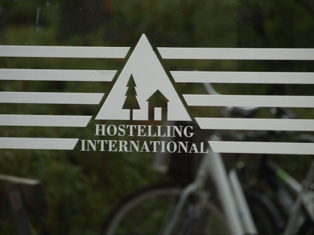 The nostalgic welcoming YHA logo. 