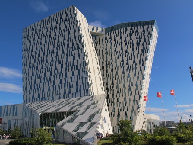 A closer view of the Bella Sky Hotel and convention centre..