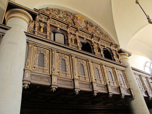 The private boxes for use by the King and his entourage. 