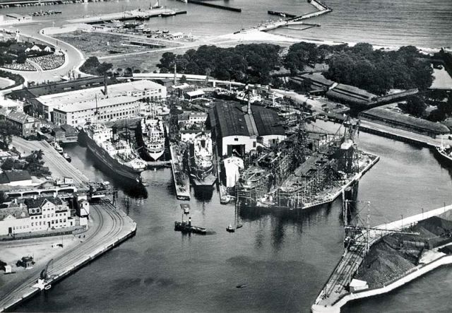 Elsinore ship yard 1938. Image credit: In public domain, photographer unknown. 