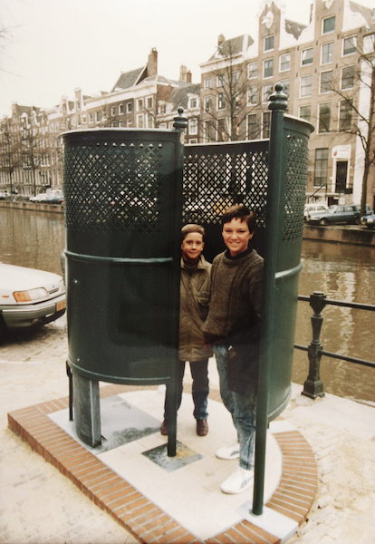 The ‘dudes’, as I called them, in a pissoir Amsterdam. 