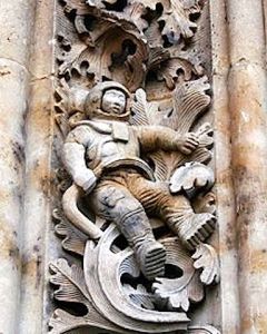 The astronaut added during restorations. 