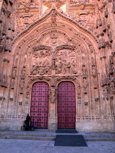 Entrance to the New Cathedral built in the 16th century.