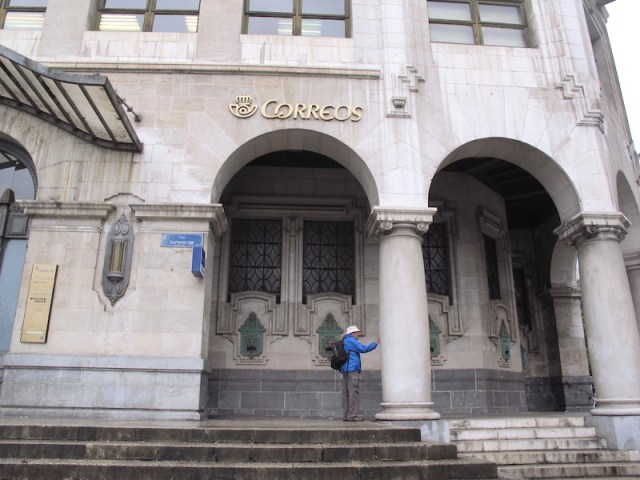 Santander Post Office and its graceful Ionic columns. These marble columns are made in one piece, not in segments and joined, quite a feat. 