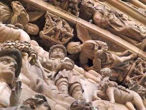 Faces of the 16th century, most have grief-stricken looks. 