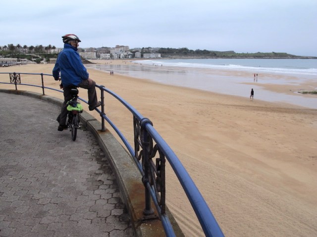 One of the many beaches near Santander. 