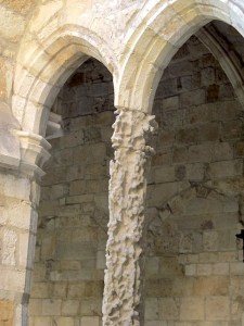 Very serious church column erosion, Santander.  