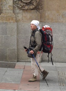 One of the many pilgrims on the way along the Via de la Plata.  