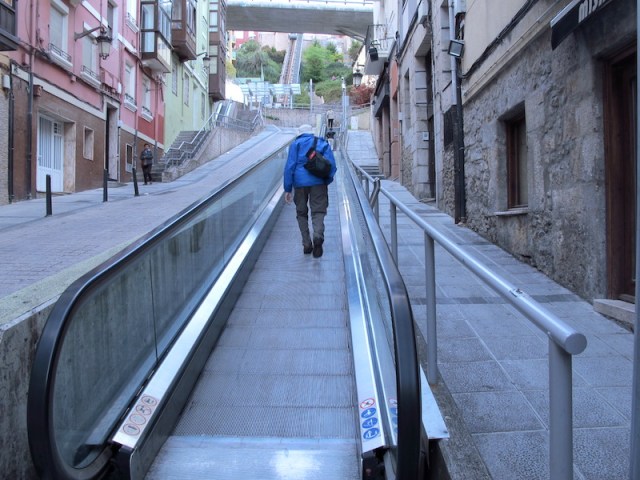 An example of a smart city…moving footways and escalators in the open. This is the first time we have seen moving footpaths and escalators exposed to the elements. 