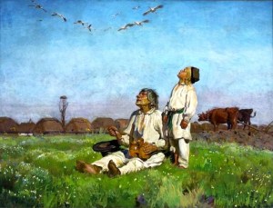 Bociany (Storks), a painting by Jozef Chelmonski (1849-1914). Image credit: taken from Wikipedia who consider the image in the public domain.   