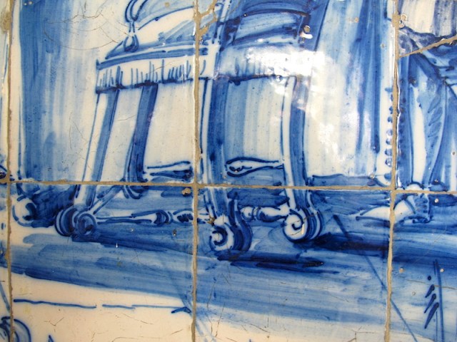 Detail of the chair leg. 