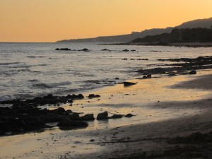 Looking west along the foreshores of the camping area. 