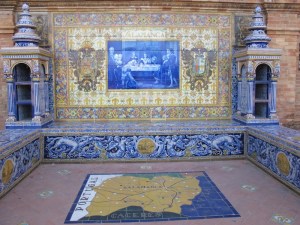 A tile map at ground level and the backdrop.