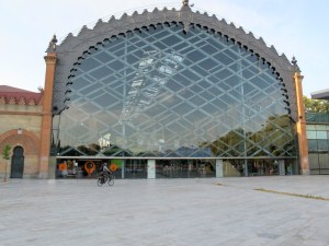 The end where the trains used to come in. A little different to the average ugly shopping complex at home! 