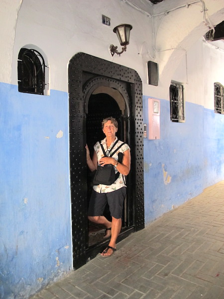Finally the door into Dar Bargach Guesthouse. The dead-end alleyway onto which the guesthouse door faced is shown in the next photograph. 