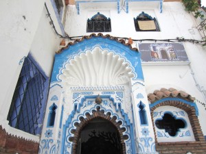 Moorish entrance into a small hotel. The reverse scallop shell arch is very impressive. 