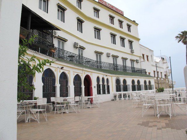  The terrace and main entrance into the Hotel Continental. 