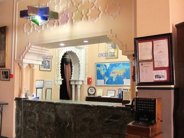 Hotel Continental reception. 