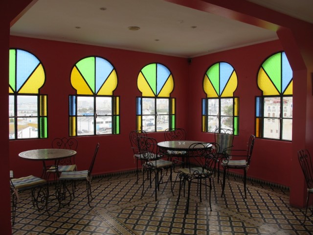 The Hotel Continental tearoom.