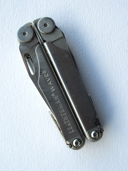Leatherman in its folded position. 
