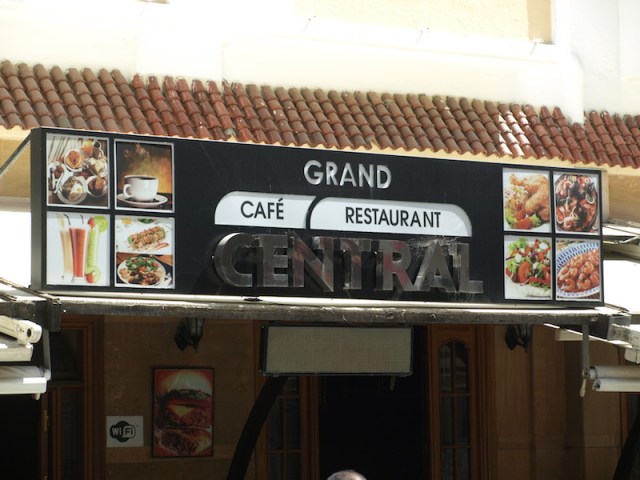 Many a deal has been discussed within this café. 