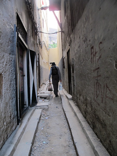 The laneway to the hostel, which I think was going to be paved.