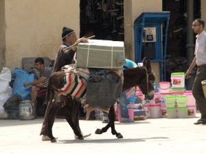 Delivery man with his donkey. I have included this photograph for no other reason than I like it. It reminds me of past times. 
