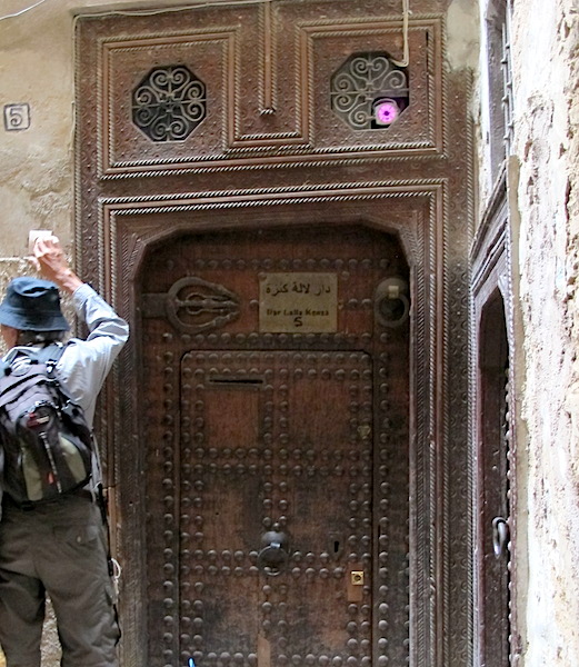 At last the doorway of Dar Lalla Kenza. 