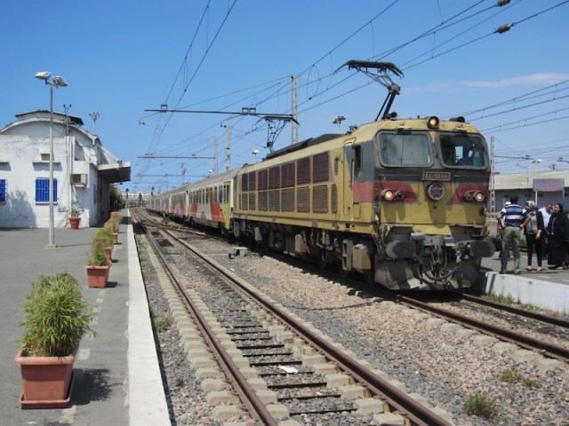 The Fez to Casablanca Express. Trains in Morocco are comfortable, fast and inexpensive.