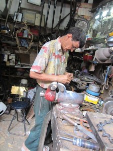 Mr Fixit the sewing machine repair man. 