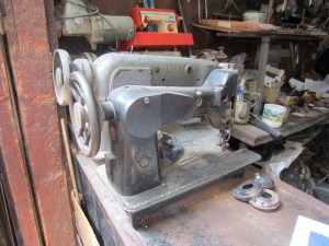  Sewing machines awaiting repair. 