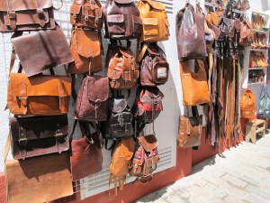 An example of the quality leather products produced in Morocco. 