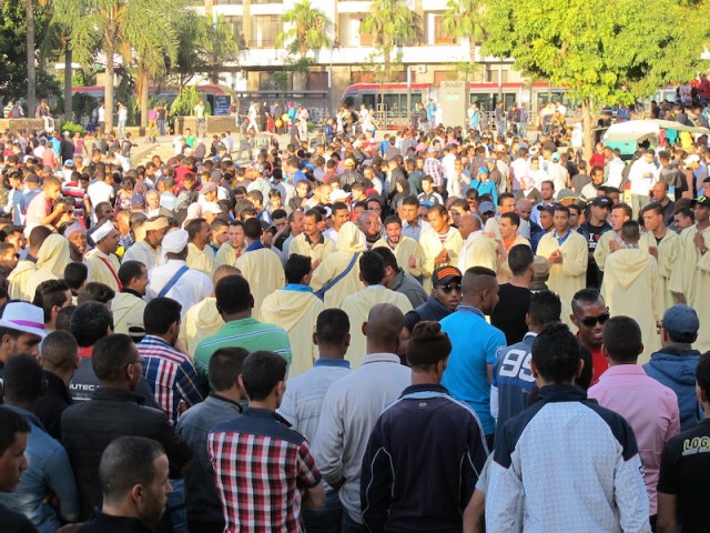Drummers and dancers at the boys’ day out. 