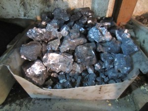 Raw galena. 