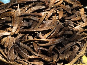 Dry carob beans (Ceratonia siliqua) are also known as St John’s-bread. 