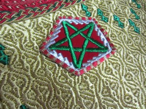 Horse rug detail. The whole rug is hand embroidered. 