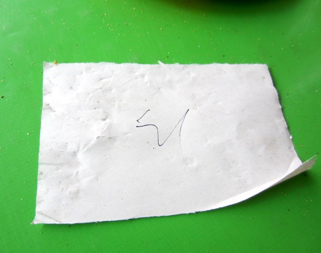 An example of a meal ticket. 