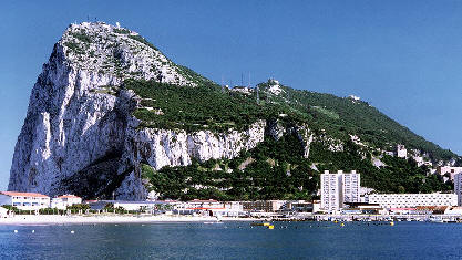 The Rock of Gibraltar as we didn’t see it. Image credit: From www.historic-uk.com Author unknown. 