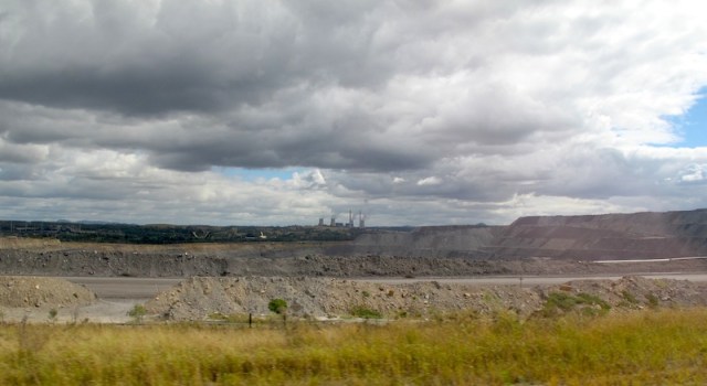 Open cut coal mine in the Hunter Valley NSW. This photograph was taken on Day One of Encountering the Past Part 3 as we travelled by train to Sydney. 
