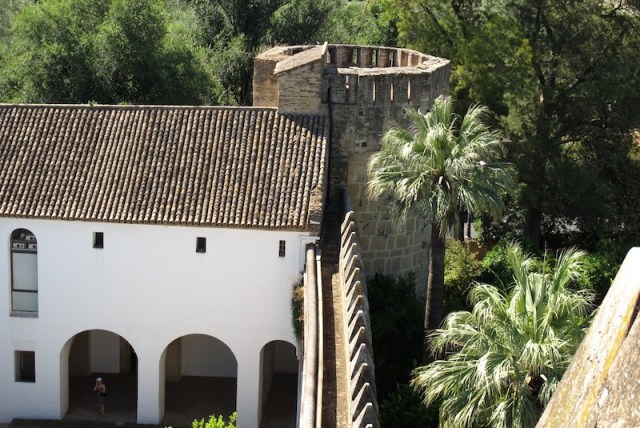 One of the many fortified towers in the Alcazar wall.