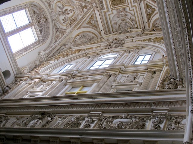 A section of the 16th century cathedral which was built in the middle of the mosque. 