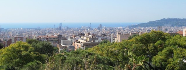 Barcelona from Parc Guell.