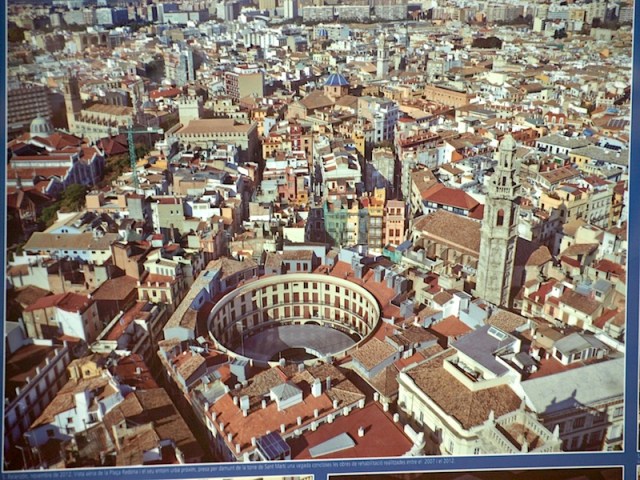 Aerial view Plaza Redonda