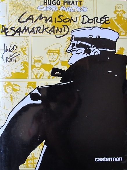 The cover of Pratt’s remarkable book featuring Corto Maltese, the main character. 