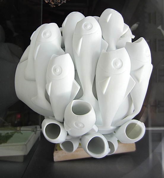Creative fish vase. 