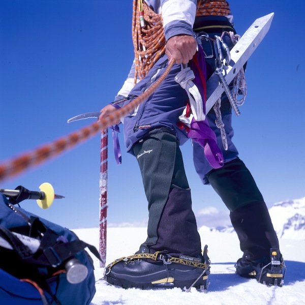 Very serious climbing rig. Again this image is from a roll film transparency. 